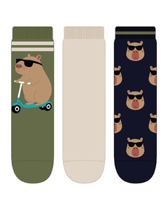 kit 3 Meias Infantil (27 - 30) Cia da Meia - 0124 - comprar online
