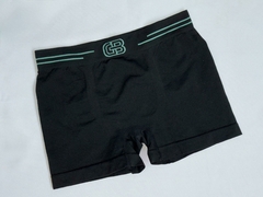 Cueca Box Preta / Verde - 0132 - comprar online