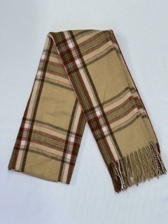 Cachecol Feminino lã Marrom Xadrez - 0136 - comprar online