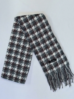 Cachecol Feminino lã Preto Xadrez - 0137 - comprar online