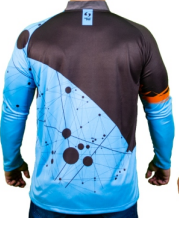 Camiseta UV50+ Sunflex® Linhas - Infinity Azul na internet