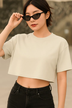Personalize - Cropped Oversized - Plumarium Clothes® - Bordados Personalizados