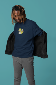 Camiseta Oversized - Homer na internet