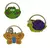 Pandereta de Madera Animales - comprar online