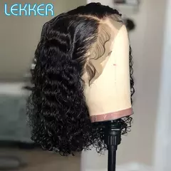 Lekker-Natural Water Wave Lace Front Perucas de Cabelo Humano para Mulheres, Cab - comprar online