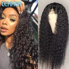 Lekker-Natural Water Wave Lace Front Perucas de Cabelo Humano para Mulheres, Cab na internet