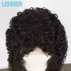 Lekker-Natural Water Wave Lace Front Perucas de Cabelo Humano para Mulheres, Cab - comprar online