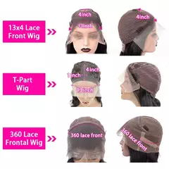 Lekker-Natural Water Wave Lace Front Perucas de Cabelo Humano para Mulheres, Cab - loja online