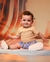 Conjunto Bebê Body Confort com Botão e Bermuda Mesclada - comprar online