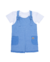 Conjunto Bebê Camiseta Confort com Jardineira Texturizada na internet