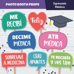 Props Egresado Médica - Colores