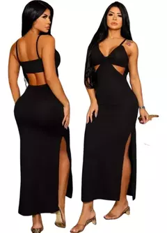 Vestido Fenda na Lateral