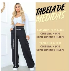 Calça Cargo Pantalonada Alfaiataria - Princesa do Brás