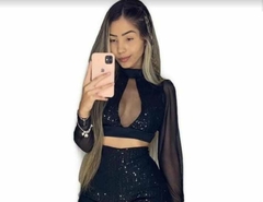 Cropped Paetê - comprar online