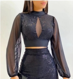 Cropped Paetê