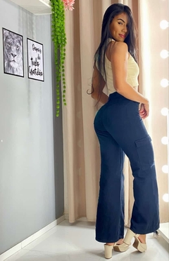 CALÇA CARGO JEANS - comprar online