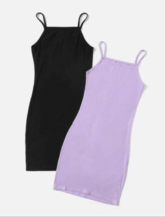 Vestido Basiquinho Canelado na internet