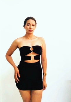 Vestido Curto Camurça