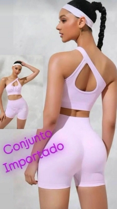 Conjunto Fitness Poliamida Canelado - comprar online