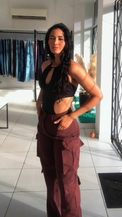 Calça Cargo Pantalona