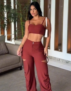 CALÇA CARGO VAZADA - Princesa do Brás