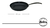 Sarten de teflon total black HUDSON - comprar online