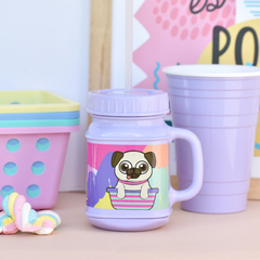 VASO CON MANIJA Y SORBETE - tienda online