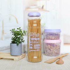CONTENEDOR TUBO PARA FIDEOS SUMIL - comprar online