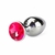 Plug anal com Pedra redonda Pink M