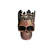 Dichavador De Metal Caveira Bronze 3 Partes Grande
