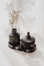 SET VELA CERAMICA VINTAGE - TANNAT DECO