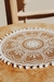 Imagen de INDIVIDUAL YUTE BORLAS BLANCO X6
