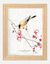 Quadro Decorativo passaros (A4 29.7X21 CM)