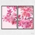 KIT 2 Quadros Decorativo Flores (A4 29.7X21 CM)
