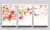 kit 3 Quadros flores de cerejeira (A4 29.7X21 CM)