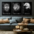 KIT 3 Quadros Decorativo Disciplina, foco e execução (A4 29.7X21 CM)