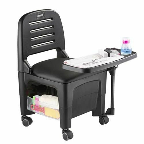 Cadeira Cirandinha Manicure Profissional Bari Dompel Preto