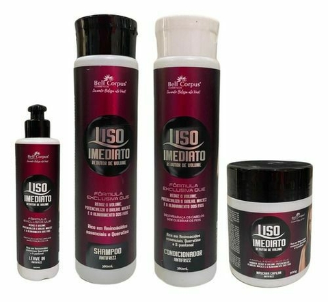 KIT CAPILAR 4 ITENS LISO IMEDIATO BELL CORPUS