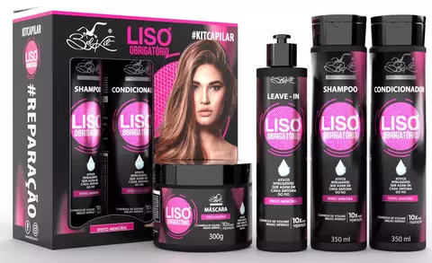 KIT CAPILAR 4 ITENS LISO OBRIGATORIO