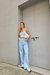 Calça jeans pantalona livia