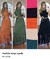 Vestido longo de suede