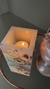 Vela Luminária Com Flores Secas - Quadrada na internet