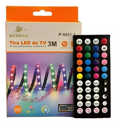 FITA LED DE TV 3 MTS CONTROLE P-5051-3 PEINING
