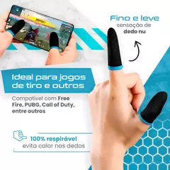 LUVA DE DEDO PARA GAMER ANTI SUOR