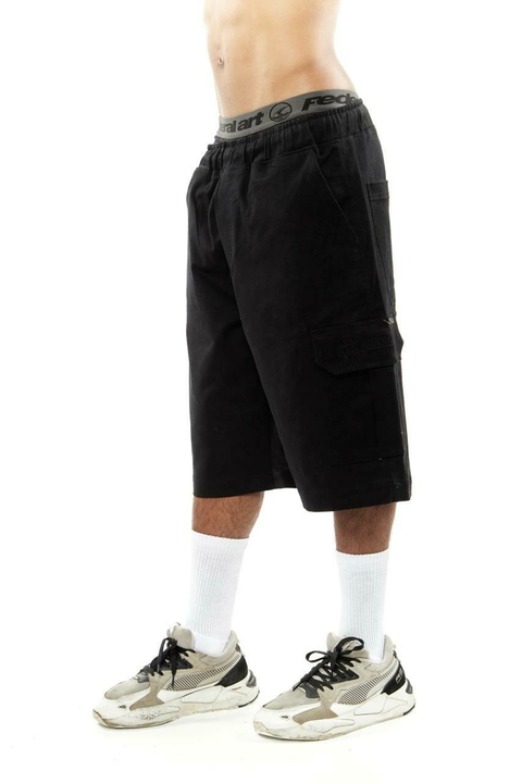 BERMUDA FEDERAL ART SARJA CARGO LARGA PRETO – OP14857