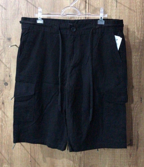 BERMUDA FEDERAL ART SARJA CARGO LARGA PRETO– OP12911