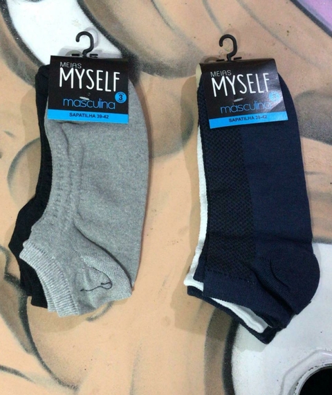 MEIA MYSELF CANO CURTO