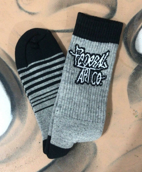 MEIA FEDERAL ART CANO MÉDIO CINZA