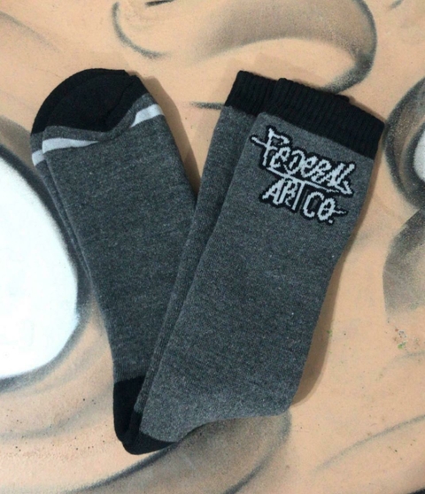 MEIA FEDERAL ART CANO MÉDIO CINZA