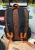 MOCHILA BASIC FEDERAL ART PRETA/LARANJA COM SUPORTE PARA SKATE - Ladeira SA